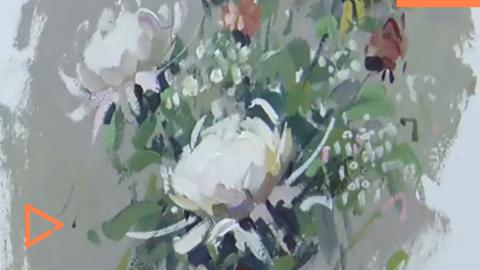 王银霞—不同花卉的处理方式及用笔（带讲解）