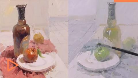 梁龙-四川美术学院设计色彩考题（带讲解）