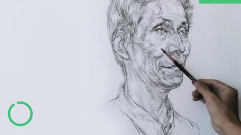 王亮亮-老年人像结构示范讲解（带讲解）