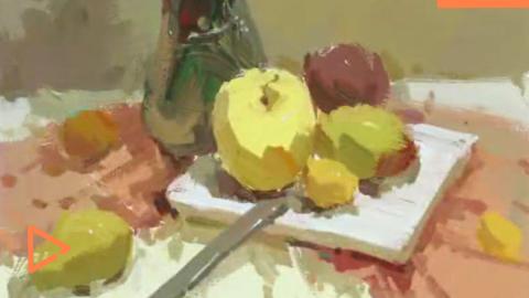 色彩静物--色稿示范讲解