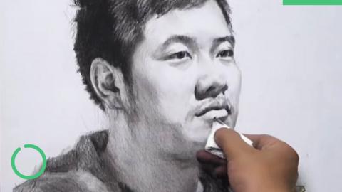 谭英杰—人物头像大关系范画（带讲解）