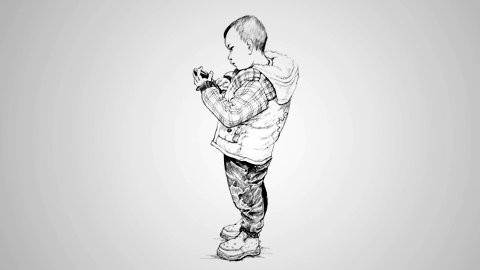 （第二十八课）小孩侧面站姿