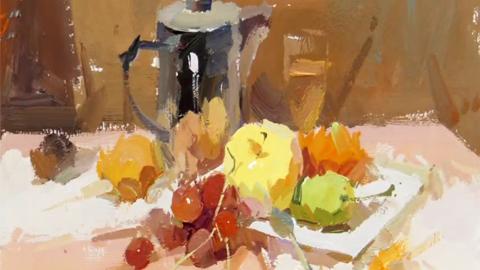 色稿临摹：小色稿—红色调