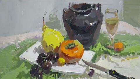 色稿临摹：小色稿—绿色调