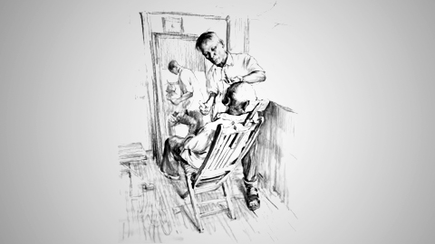 速写人物场景—双人组合