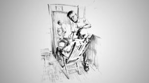 速写人物场景—双人组合