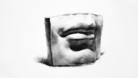 石膏五官：嘴巴结构分析与塑造方法