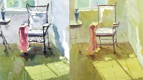 色彩场景变调示范：《冷，一把椅子》