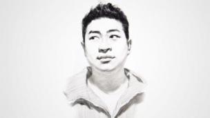 男青年头像黑白灰大关系-正面