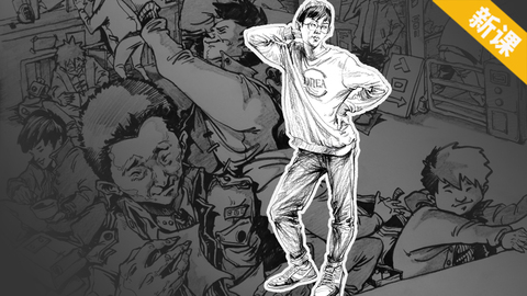 戴帽男子站姿示范