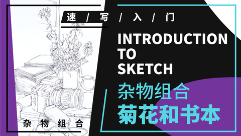 （第二课）杂物组合：菊花和书本