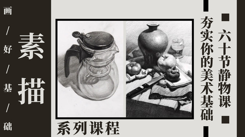 60节静物课夯实你的美术基础！
