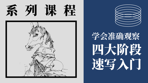 四大阶段练习，速写轻松入门