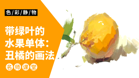 （第五课）色彩静物单体：橘子