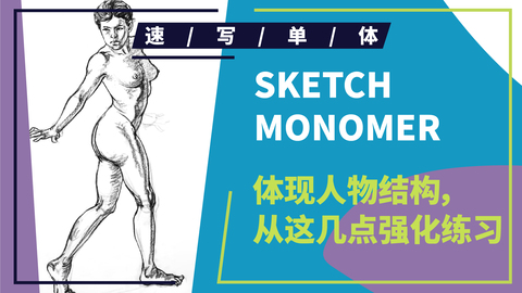 速写理论知识--坐姿女性人体示范讲解